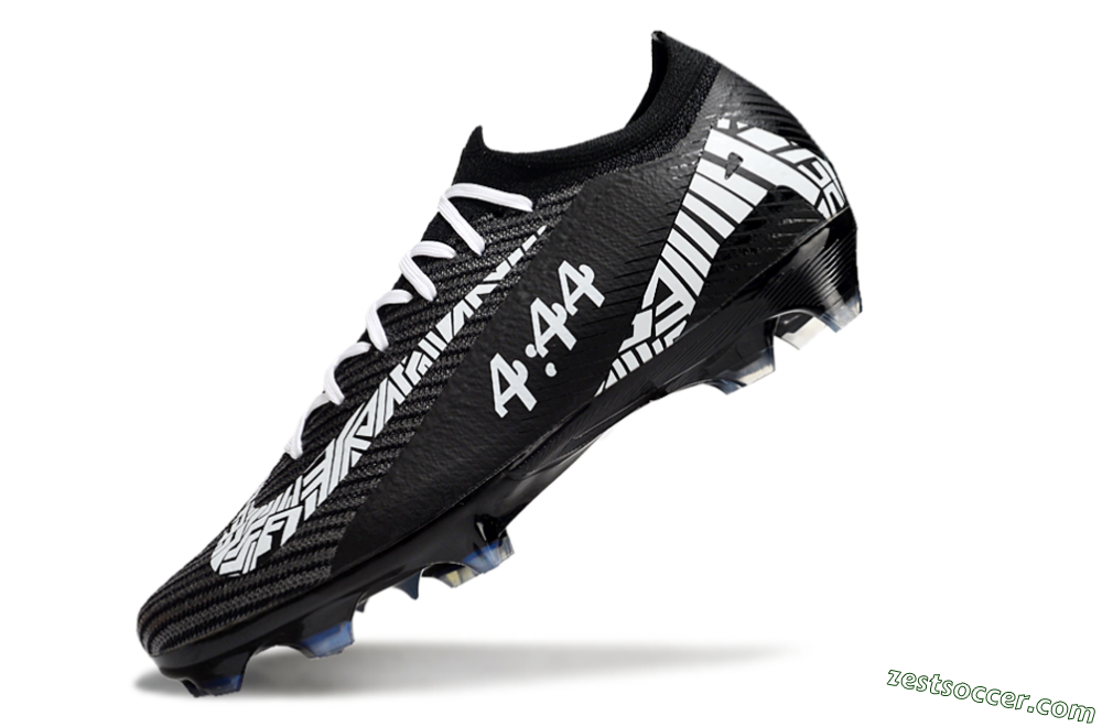 Nike Air Zoom Mercurial Vapor 16 Elite FG Low-Tops Soccer Cleats - Black/White/Blue 5