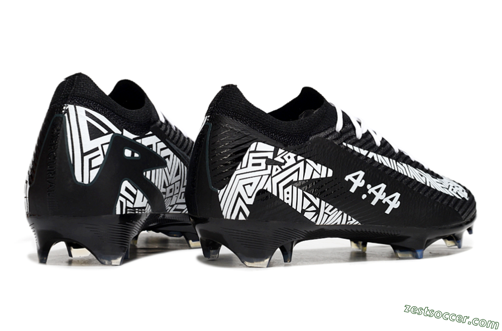 Nike Air Zoom Mercurial Vapor 16 Elite FG Low-Tops Soccer Cleats - Black/White/Blue 6
