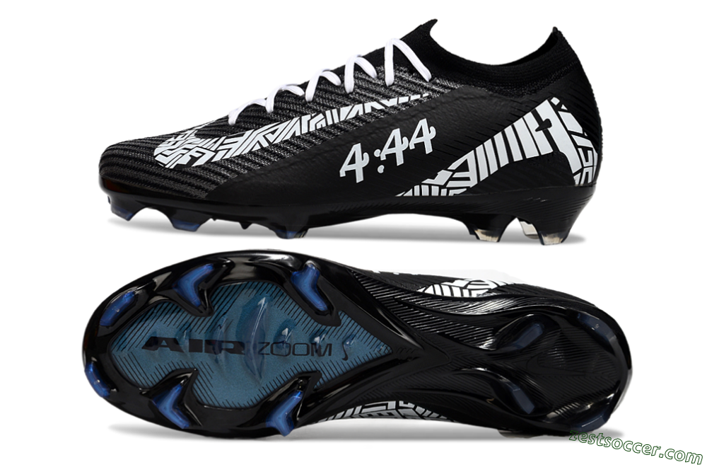 Nike Air Zoom Mercurial Vapor 16 Elite FG Low-Tops Soccer Cleats - Black/White/Blue 1