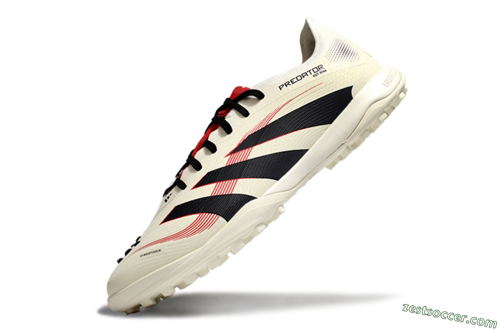 Adidas Predator Elite 25 TF Low-Tops Soccer Shoes - Beige/Black/Red 5