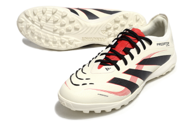 Adidas Predator Elite 25 TF Low-Tops Soccer Shoes - Beige/Black/Red