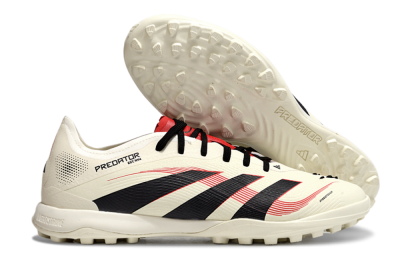 Adidas Predator Elite 25 TF Low-Tops Soccer Shoes - Beige/Black/Red