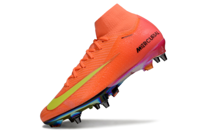 Nike Air Zoom Mercurial Superfly 10 Elite SG High-Tops Soccer Cleats - Red/Yellow/Black