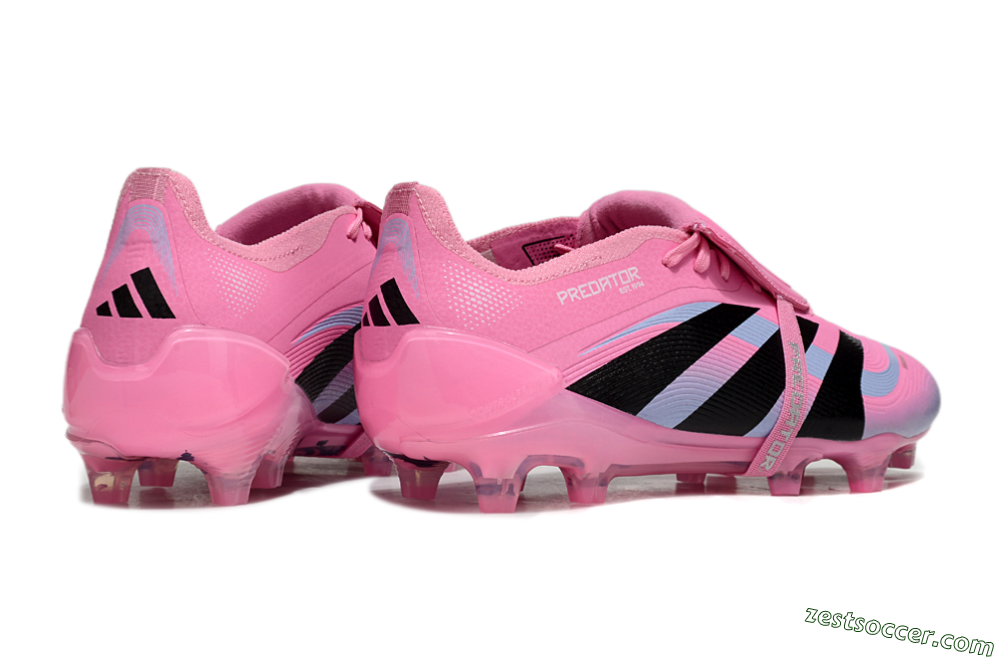 Adidas Predator Elite 25 Foldover Tongue FG Low-Tops Soccer Cleats - Pink/Black/Jade 6