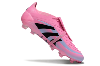 Adidas Predator Elite 25 Foldover Tongue FG Low-Tops Soccer Cleats - Pink/Black/Jade