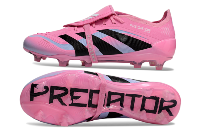 Adidas Predator Elite 25 Foldover Tongue FG Low-Tops Soccer Cleats - Pink/Black/Jade