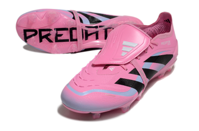 Adidas Predator Elite 25 Foldover Tongue FG Low-Tops Soccer Cleats - Pink/Black/Jade