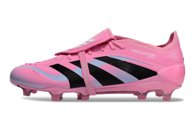 Adidas Predator Elite 25 Foldover Tongue FG Low-Tops Soccer Cleats - Pink/Black/Jade