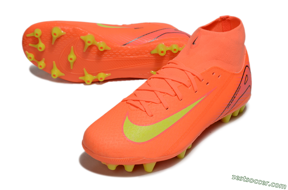 Nike Air Zoom Mercurial Superfly 10 Acadamy AG High-Tops Soccer Cleats - Red/Yellow/Black 3