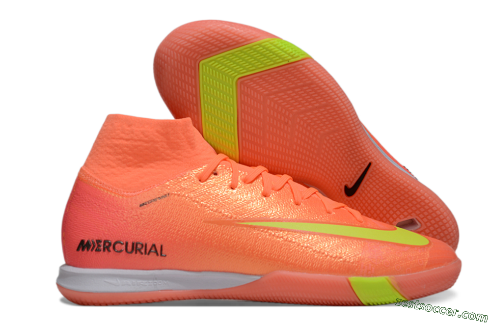 Nike Air Zoom Mercurial Superfly 10 Elite IC High-Tops Soccer Shoes - Red/Yellow/Black 0