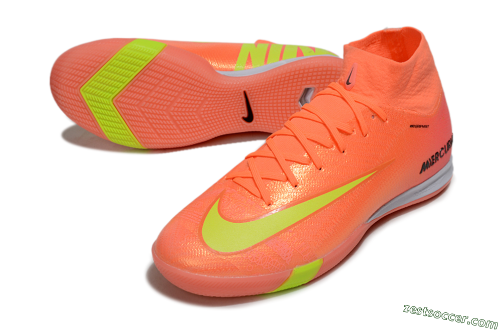 Nike Air Zoom Mercurial Superfly 10 Elite IC High-Tops Soccer Shoes - Red/Yellow/Black 3