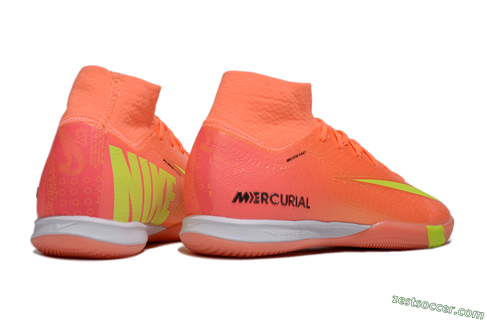 Nike Air Zoom Mercurial Superfly 10 Elite IC High-Tops Soccer Shoes - Red/Yellow/Black 6