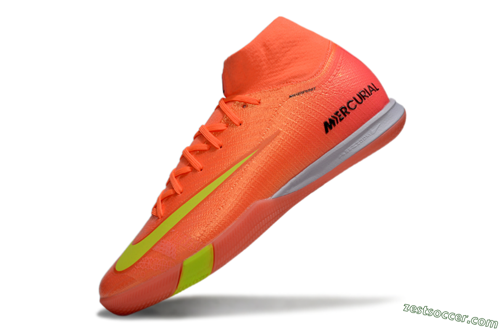 Nike Air Zoom Mercurial Superfly 10 Elite IC High-Tops Soccer Shoes - Red/Yellow/Black 5