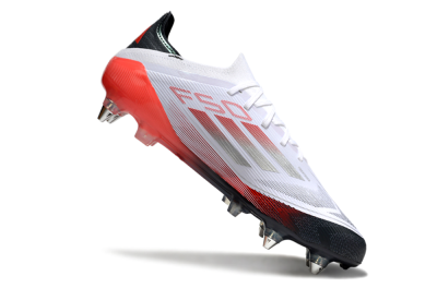 Adidas F50 Elite SG Low-Tops Soccer Cleats - White/Silver/Red/Black