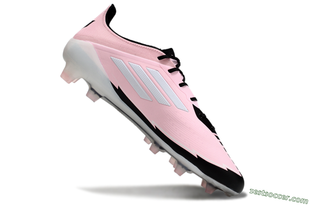 Adidas F50 Elite FG Low-Tops Soccer Cleats - Pink/White/Black 4