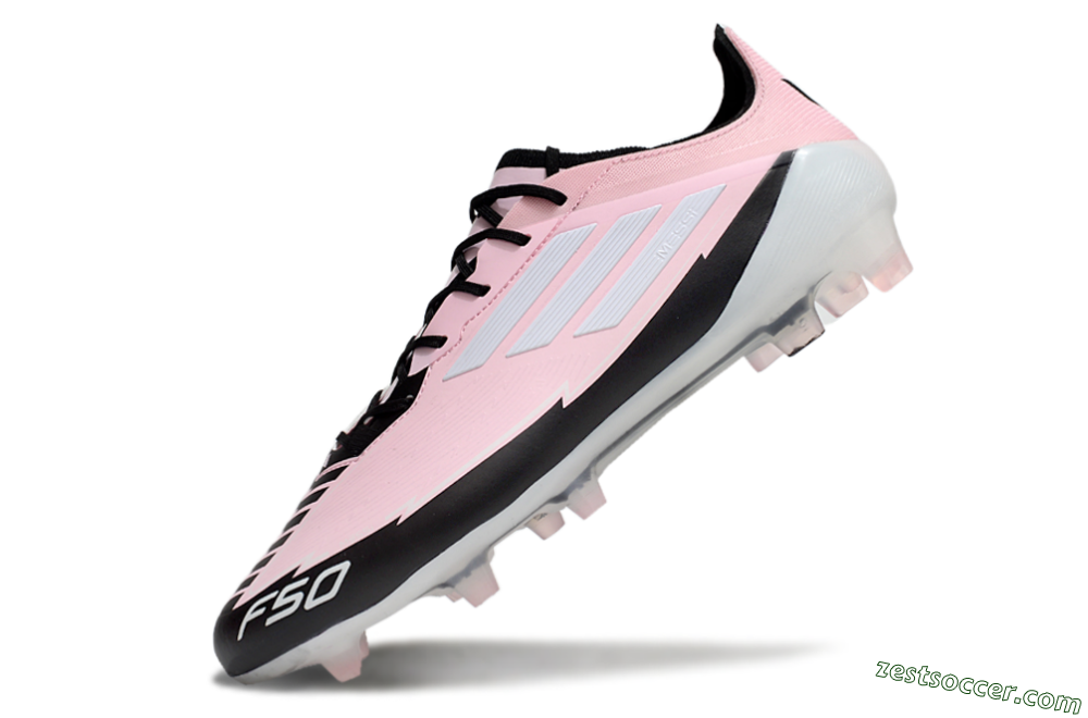 Adidas F50 Elite FG Low-Tops Soccer Cleats - Pink/White/Black 5