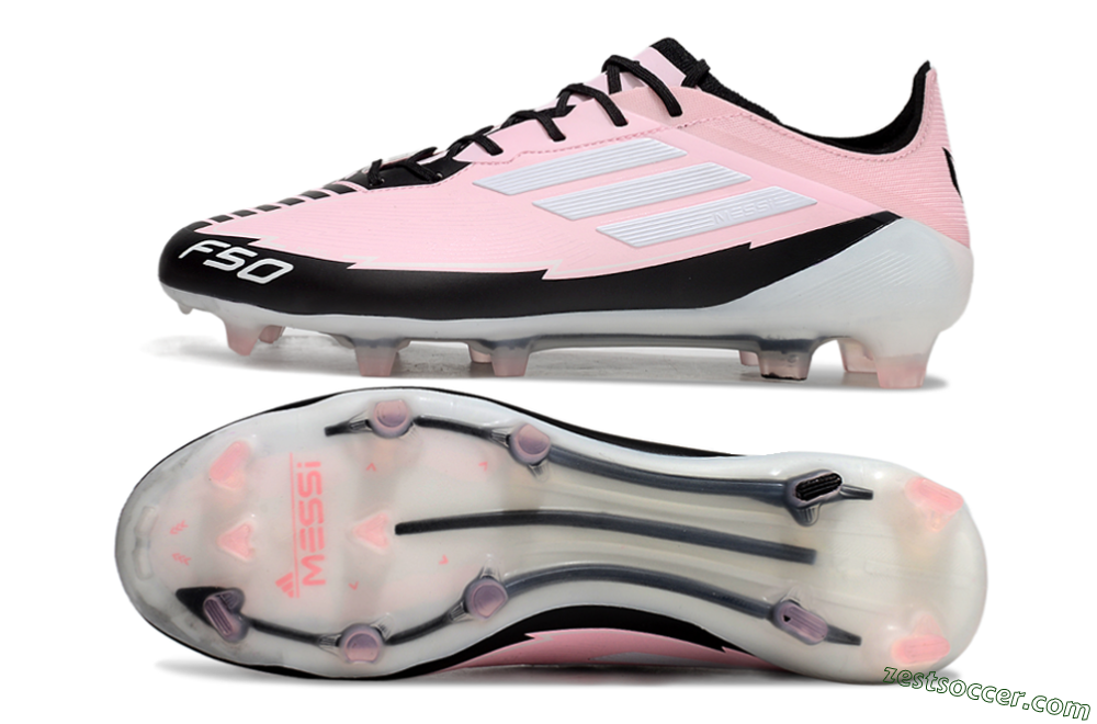 Adidas F50 Elite FG Low-Tops Soccer Cleats - Pink/White/Black 1