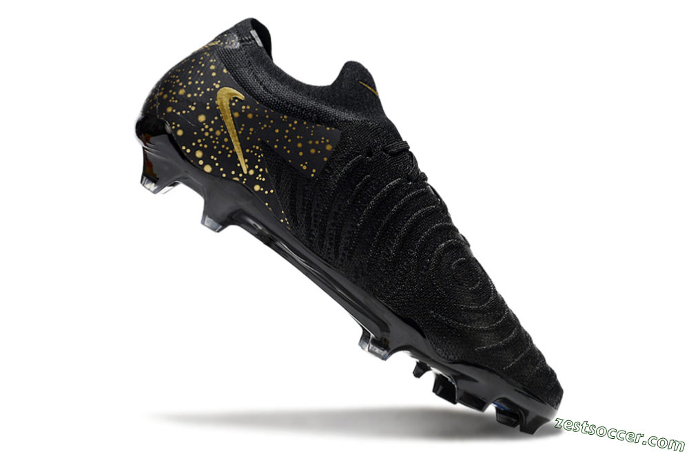 Nike Phantom Luna Elite NU FG Low-Tops Soccer Cleats - Black/Gold/Blue 4