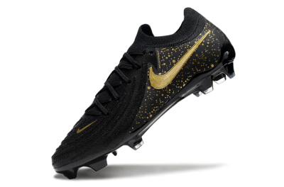Nike Phantom Luna Elite NU FG Low-Tops Soccer Cleats - Black/Gold/Blue