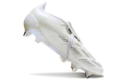 Adidas Predator Elite 25 Foldover Tongue SG Low-Tops Soccer Cleats - Beige/Silver/White