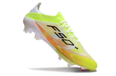 Adidas F50+ Elite Lightstrike FG Low-Tops Soccer Cleats - Yellow/White/Black