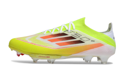 Adidas F50+ Elite Lightstrike FG Low-Tops Soccer Cleats - Yellow/White/Black