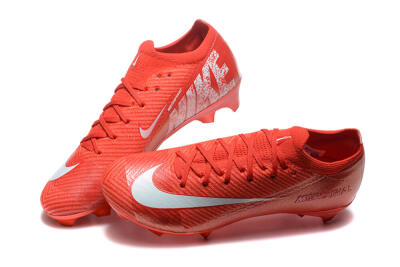 Nike Air Zoom Mercurial Vapor 16 Elite FG Low-Tops Soccer Cleats - Red/White