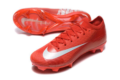Nike Air Zoom Mercurial Vapor 16 Elite FG Low-Tops Soccer Cleats - Red/White