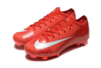 Nike Air Zoom Mercurial Vapor 16 Elite FG Low-Tops Soccer Cleats - Red/White