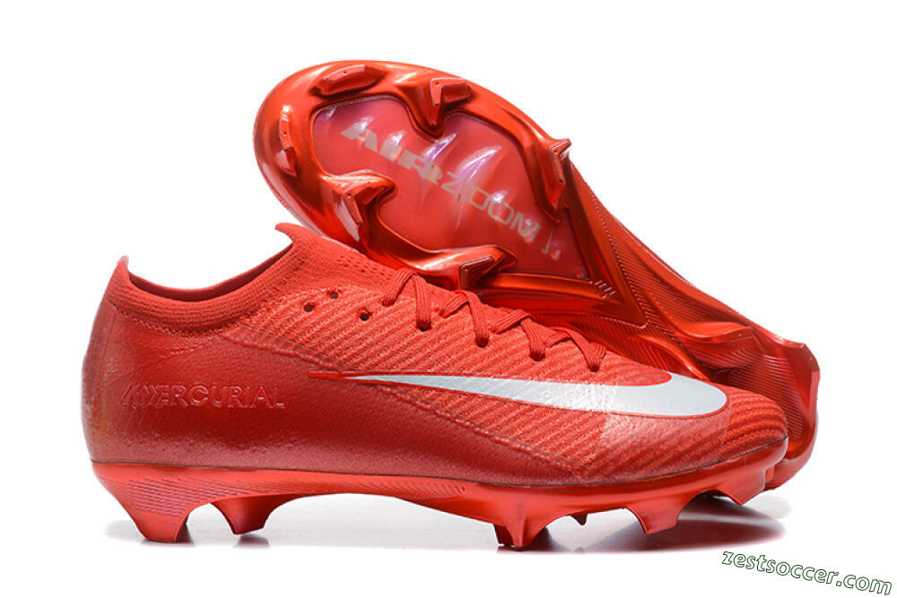 Nike Air Zoom Mercurial Vapor 16 Elite FG Low-Tops Soccer Cleats - Red/White 0