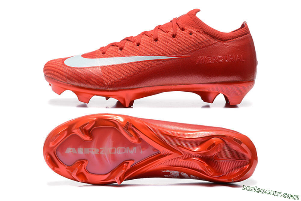 Nike Air Zoom Mercurial Vapor 16 Elite FG Low-Tops Soccer Cleats - Red/White 1