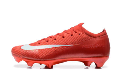 Nike Air Zoom Mercurial Vapor 16 Elite FG Low-Tops Soccer Cleats - Red/White