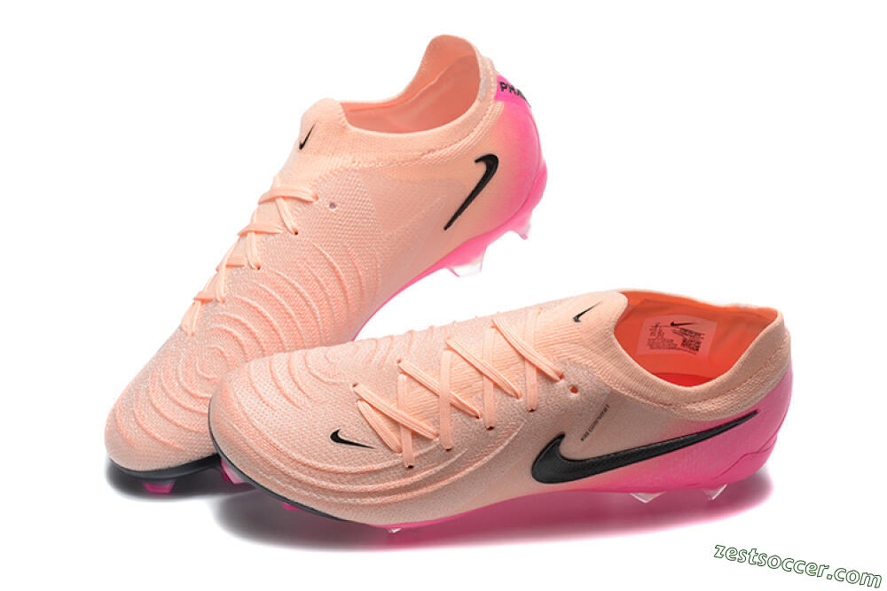 Nike Phantom Luna Elite FG Low-Tops Soccer Cleats - Pink/Black/Blue 6