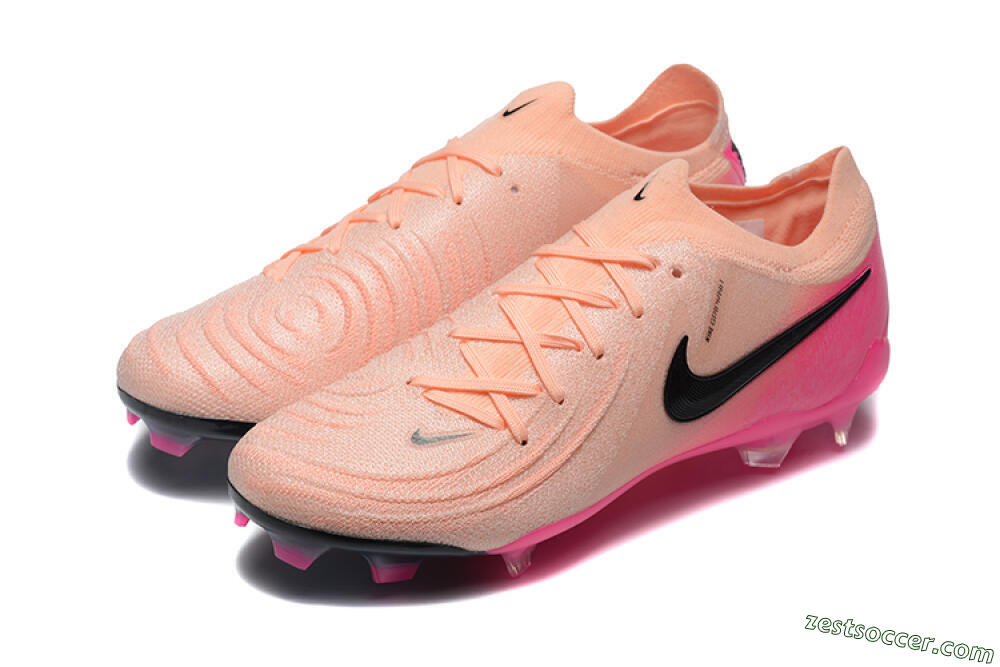 Nike Phantom Luna Elite FG Low-Tops Soccer Cleats - Pink/Black/Blue 5