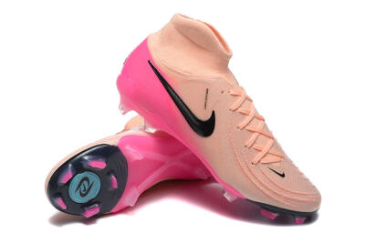 Nike Phantom Luna Elite FG High-Tops Soccer Cleats - Pink/Black/Blue