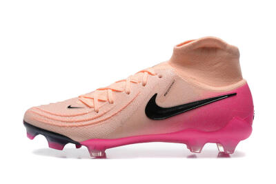 Nike Phantom Luna Elite FG High-Tops Soccer Cleats - Pink/Black/Blue