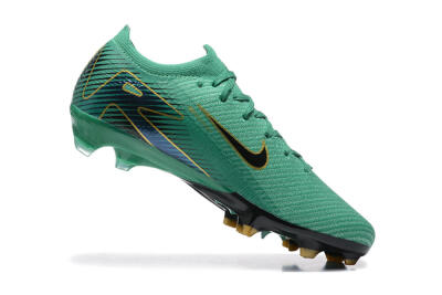 Nike Air Zoom Mercurial Vapor 16 Elite FG Low-Tops Soccer Cleats - Green/Black/Gold