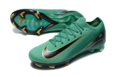 Nike Air Zoom Mercurial Vapor 16 Elite FG Low-Tops Soccer Cleats - Green/Black/Gold
