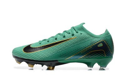 Nike Air Zoom Mercurial Vapor 16 Elite FG Low-Tops Soccer Cleats - Green/Black/Gold