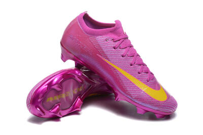 Nike Air Zoom Mercurial Vapor 16 Elite FG Low-Tops Soccer Cleats - Pink/Yellow