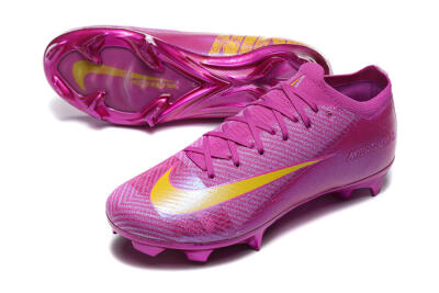 Nike Air Zoom Mercurial Vapor 16 Elite FG Low-Tops Soccer Cleats - Pink/Yellow