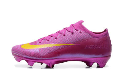 Nike Air Zoom Mercurial Vapor 16 Elite FG Low-Tops Soccer Cleats - Pink/Yellow