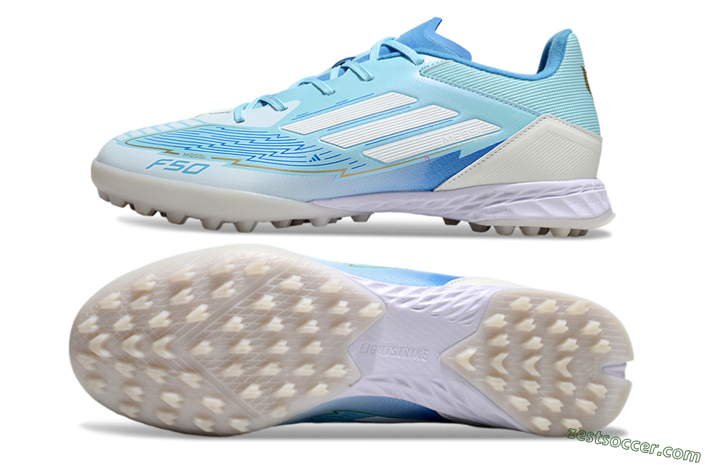 Adidas F50 Pro TF Low-Tops Soccer Shoes - Jade/White/Beige 1