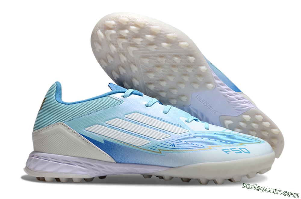 Adidas F50 Pro TF Low-Tops Soccer Shoes - Jade/White/Beige 0