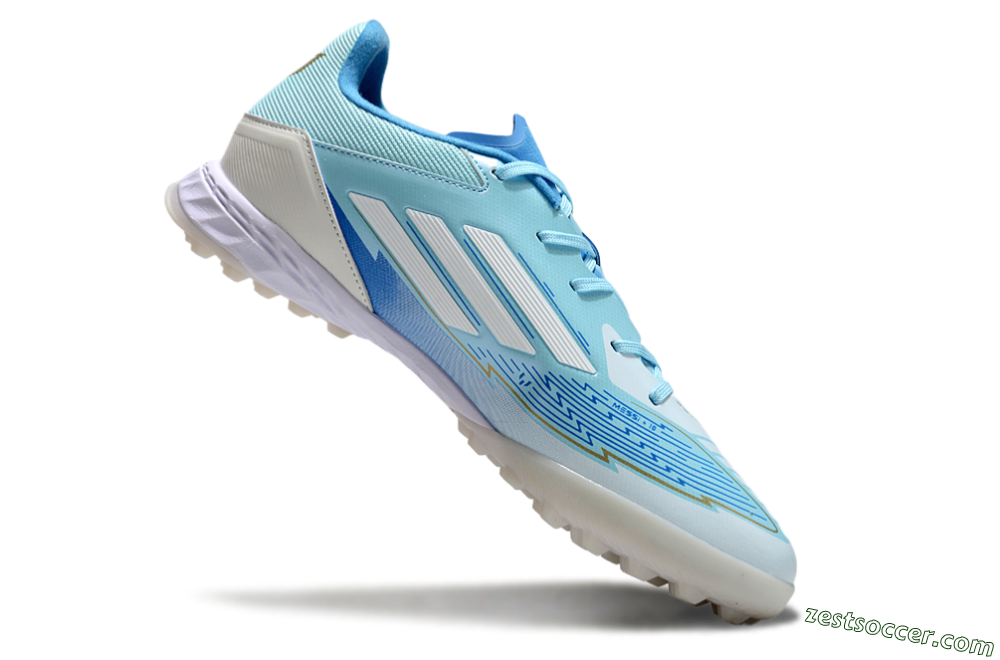 Adidas F50 Pro TF Low-Tops Soccer Shoes - Jade/White/Beige 4