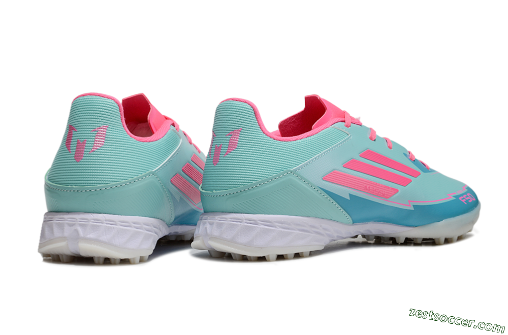 Adidas F50 Pro TF Low-Tops Soccer Shoes - Jade/Pink/White 6