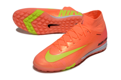 Nike Air Zoom Mercurial Superfly 9 Elite TF High-Tops Soccer Shoes - Red/Yellow/White