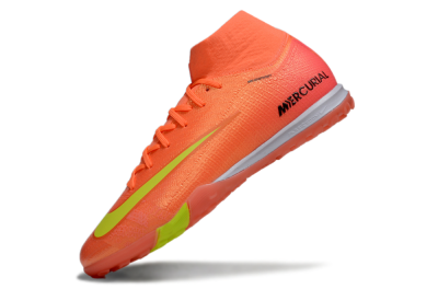 Nike Air Zoom Mercurial Superfly 9 Elite TF High-Tops Soccer Shoes - Red/Yellow/White