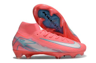 Nike Air Zoom Mercurial Superfly 10 Elite FG High-Tops Soccer Cleats - Red/Silver/Blue
