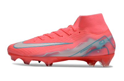 Nike Air Zoom Mercurial Superfly 10 Elite FG High-Tops Soccer Cleats - Red/Silver/Blue